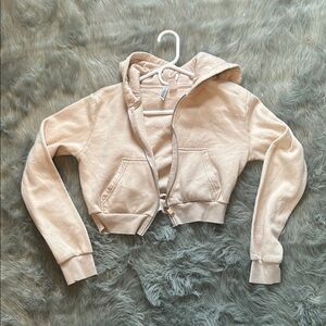 Divided Cream Cropped Jacket Modern Silhouette